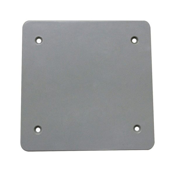 Sigma Engineered Solutions Square Plastic 2 gang Flat Box Cover