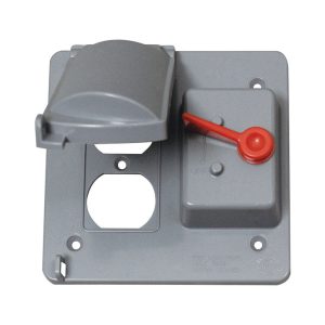 Sigma Engineered Solutions Square Plastic 2 gang Combo Box Cover