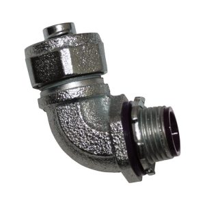 Sigma Engineered Solutions 3/4 in. D Zinc-Plated Iron 90 Degree Connector For Liquid Tight 1 pk