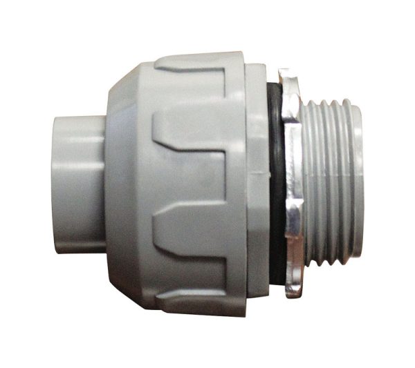 Sigma Engineered Solutions ProConnex 1/2 in. D Plastic Straight Connector For Liquid Tight 1 pk