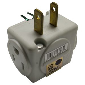 Projex Grounded 3 outlets Cube Adapter 1 pk