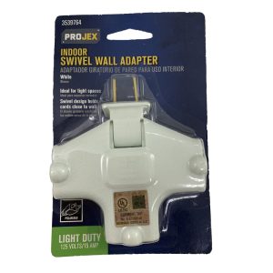 Projex Grounded 3 outlets Swivel Tap Adapter 1 pk