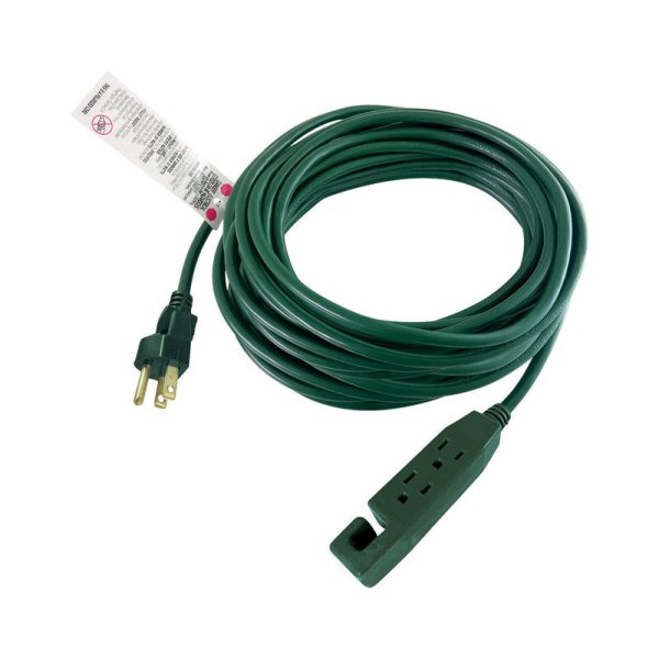 Projex Outdoor 50 ft. L Green Extension Cord 16/3