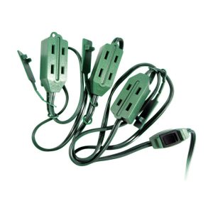 Projex Christmas Tree 15 ft. L Green Extension Cord 18/2