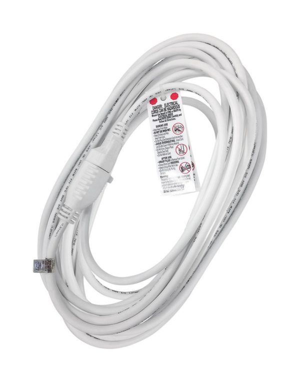 Projex Outdoor 25 ft. L White Extension Cord 16/3