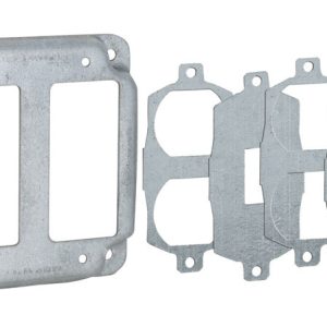 Raco Square Steel 2 gang Box Cover