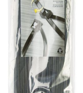Gardner Bender 11 in. L Black Self-Cutting Cable Tie 50 pk