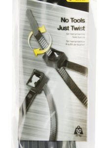 Gardner Bender 8 in. L Black Self-Cutting Cable Tie 20 pk
