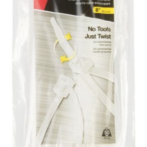 Gardner Bender 8 in. L Clear Self-Cutting Cable Tie 50 pk