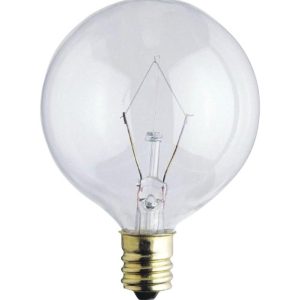 Westinghouse 25 W G16.5 Globe Incandescent Bulb E12 (Candelabra) Warm White 2 pk