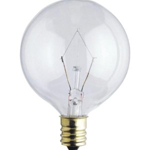 Westinghouse 40 W G16.5 Globe Incandescent Bulb E12 (Candelabra) Warm White 2 pk