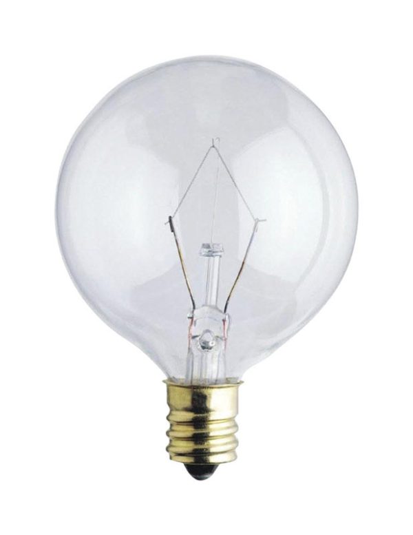 Westinghouse 40 W G16.5 Globe Incandescent Bulb E12 (Candelabra) Warm White 2 pk