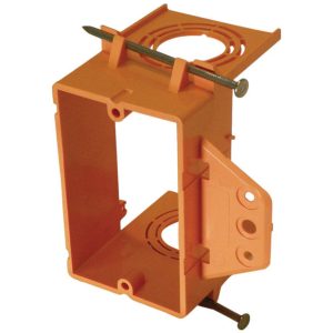 Cantex Rectangle PVC 1 gang Junction Box Orange
