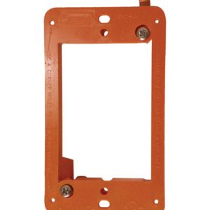 Cantex Rectangle PVC 1 gang Junction Bracket Orange