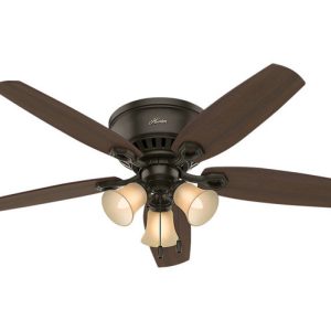 Hunter Builder 52 in. New Bronze Brown Incandescent Indoor Ceiling Fan