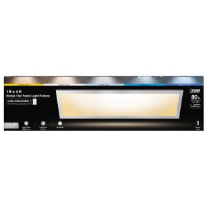Feit Electric 1 in. H X 12 in. W X 47.25 in. L LED Flat Panel Light Fixture