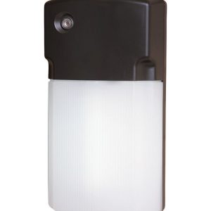 Halo Dusk to Dawn LED Bronze Wall Pack Light Fixture Hardwired