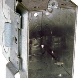 Raco 18 cu in Rectangle Steel 1 gang Electrical Box Gray