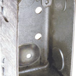 Raco 13 cu in Rectangle Steel 1 gang Junction Box Gray
