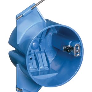 Carlon 20 cu in Round Polycarbonate 1 gang Electrical Box Blue