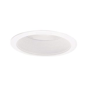 Halo Gloss White 6 in. W Plastic Full Cone Baffle