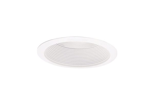 Halo Gloss White 6 in. W Plastic Full Cone Baffle