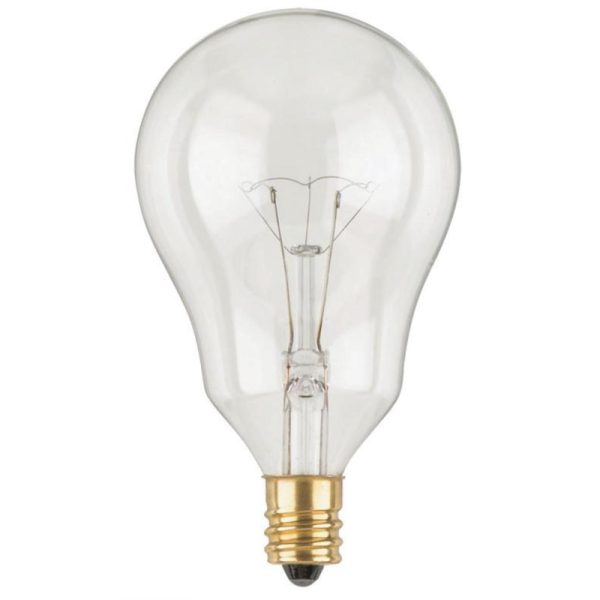 Westinghouse 60 W A15 Ceiling Fan Incandescent Bulb E12 (Candelabra) White 2 pk
