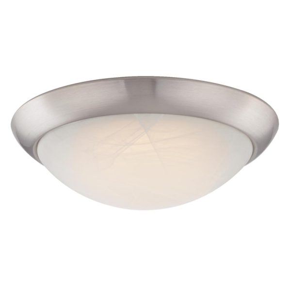 Westinghouse 3.46 in. H X 11 in. W X 11 in. L Brushed Nickel Ceiling Light