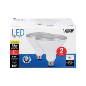 Feit Electric PAR38 E26 (Medium) LED Bulb Daylight 75 Watt Equivalence 2 pk