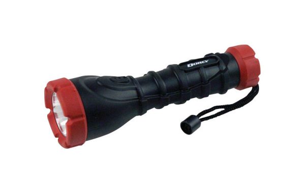 Dorcy 120 lm Black/Red LED Flashlight AAA Battery