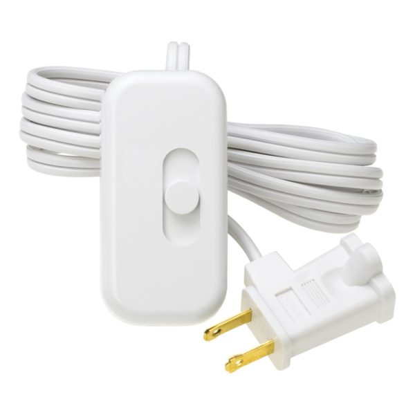 Lutron Credenza White 300 W Plug-In Dimmer Slide Switch 1 pk