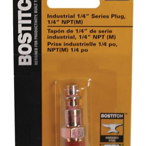 Bostitch Steel Air Coupler 1/4 in. Male 1 pc