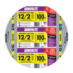 Southwire Armorlite 100 ft. 12/2 Solid THHN Metal Clad Cable