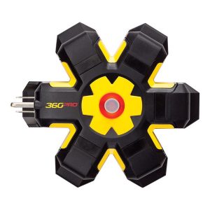 360 Electrical 5 outlets Power Hub w/USB ports Black