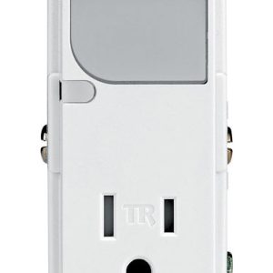 Leviton Decora 15 amps 125 V White Outlet/Guide Light 5-15R 1 pk