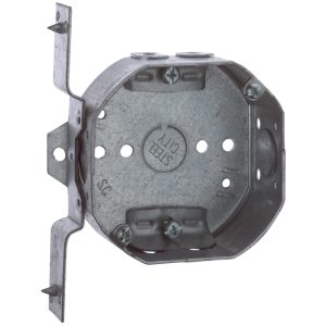 Steel City 15.8 cu in Octagon Galvanized Steel Electrical Ceiling Box Silver