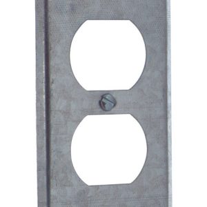 Steel City Rectangle Steel 1 gang Duplex Outlet Cover