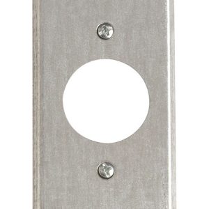 Steel City Rectangle Steel 1 gang Receptacle Box Cover