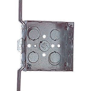 Steel City 21 cu in Square Steel Outlet Box Silver