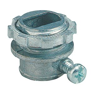 Steel City 3/8 in. D Die-Cast Zinc Set Screw Connector For EMT 1 pk