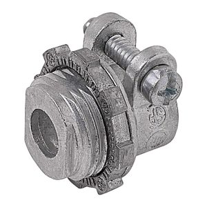 Steel City 1/2 in. D Die-Cast Zinc Squeeze Connector For FMC 1 pk