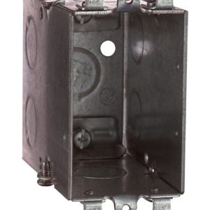 Steel City 18 cu in Rectangle Galvanized Steel 1 gang Switch Box Silver