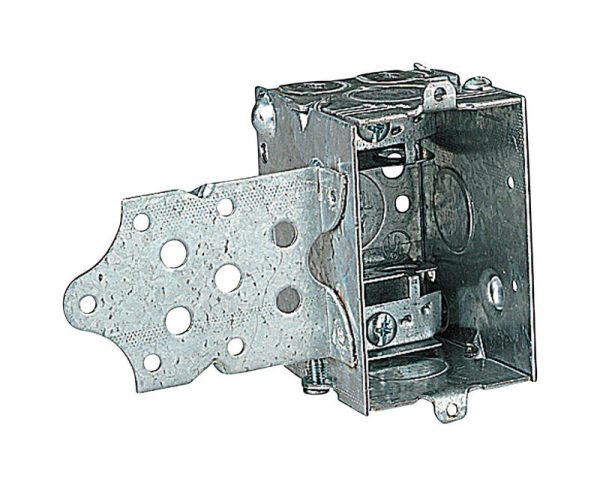 Steel City 12.5 cu in Rectangle Galvanized Steel 1 gang Switch Box w/S Bracket Silver