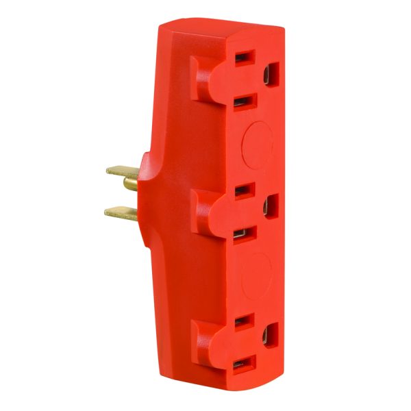 Leviton Polarized 3 outlets Outlet Adapter Surge Protection 1 pk