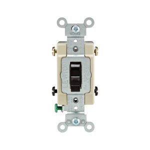 Leviton AC Quiet 15 amps Toggle Switch Brown 1 pk