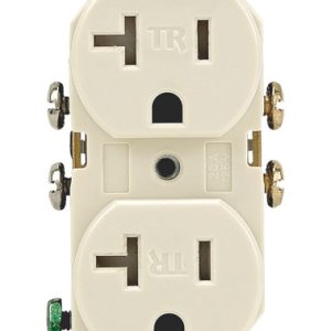 Leviton 20 amps 125 V Duplex Light Almond Tamper Resistant Outlet 5-20R 1 pk