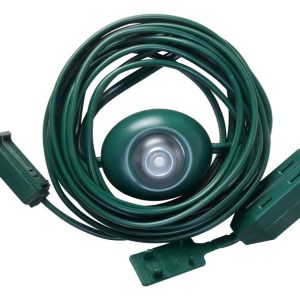 Woods Indoor 15 ft. L Green Extension Cord with Switch 16/2