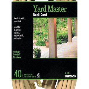 Woods Yard Master Outdoor 40 ft. L Beige Extension Cord 16/3