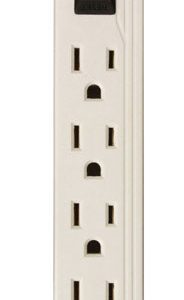 Southwire Woods 2 ft. L 6 outlets Power Strip White