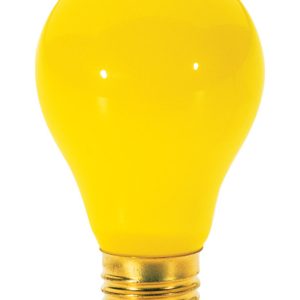 Satco 60 W A19 A-Line Incandescent Bulb E26 (Medium) Yellow 2 pk